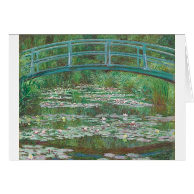 Cartão Claude Monet, A Ponte Japonesa (Frente Horizontal)