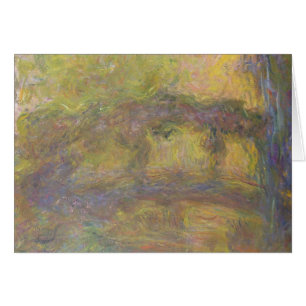 Cartão Claude Monet a ponte japonesa, 1918-24