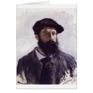 Cartão Claude Monet - Auto-retrato na boina 1886
