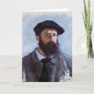 Cartão Claude Monet, Autorretrato com Boina,