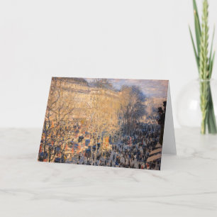 Cartão Claude Monet - Boulevard des Capucines em Paris