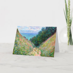 Cartão Claude Monet: Caminho em La Cavee Pourville