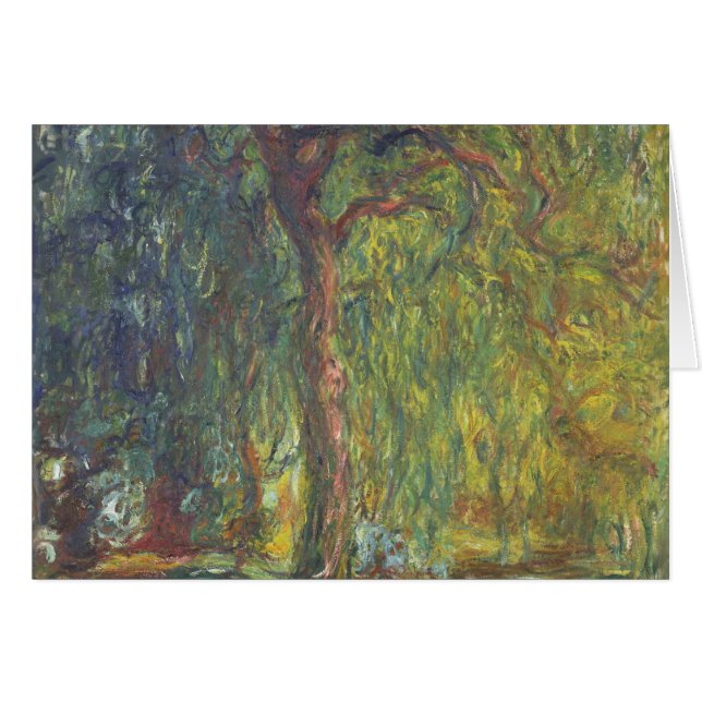 Cartão Claude Monet - Chorando Willow (Frente Horizontal)