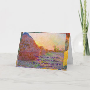 Cartão Claude Monet Haystacks