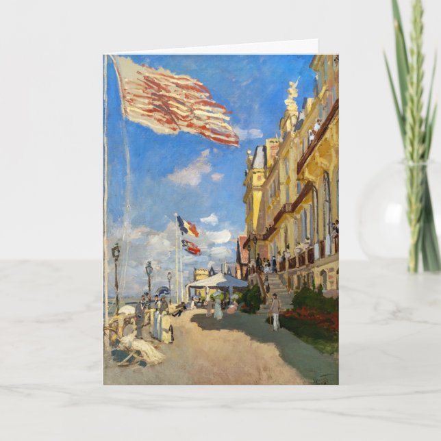 Cartão Claude Monet - Hotel des Roches Noires, Trouville (Frente)