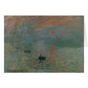 Cartão Claude Monet - Impressão, Assalto do Sol