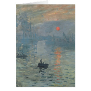 Cartão Claude Monet Impression Sunrise Soleil Levant