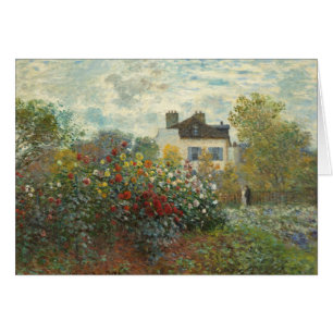 Cartão Claude Monet Jardim do Artista na Argentina