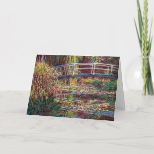Cartão Claude Monet - Lago de Nenúfares, Harmonia Rosa