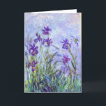 Cartão Claude Monet - Lilac Irises / Iris Mauves<br><div class="desc">Lilac Irises / Iris Mauves - Claude Monet,  1914-1917</div>