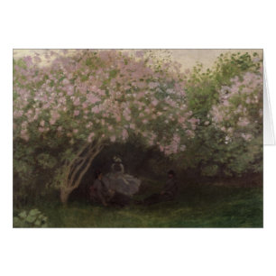 Cartão Claude Monet Lilases, Clima das Cinzas, 1872