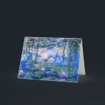 Cartão Claude Monet - Lírios Água, 1919,<br><div class="desc">Claude Monet,  famosa pintura,  Water Lily,  1919.</div>