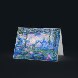 Cartão Claude Monet - Lírios Água, 1919,<br><div class="desc">Famous painting of Water Lily,  1919,  por Claude Monet.</div>