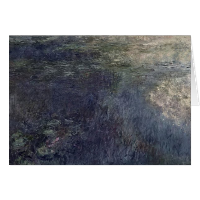 Cartão Claude Monet | Lírios As Nuvens 1914-18 (Frente Horizontal)
