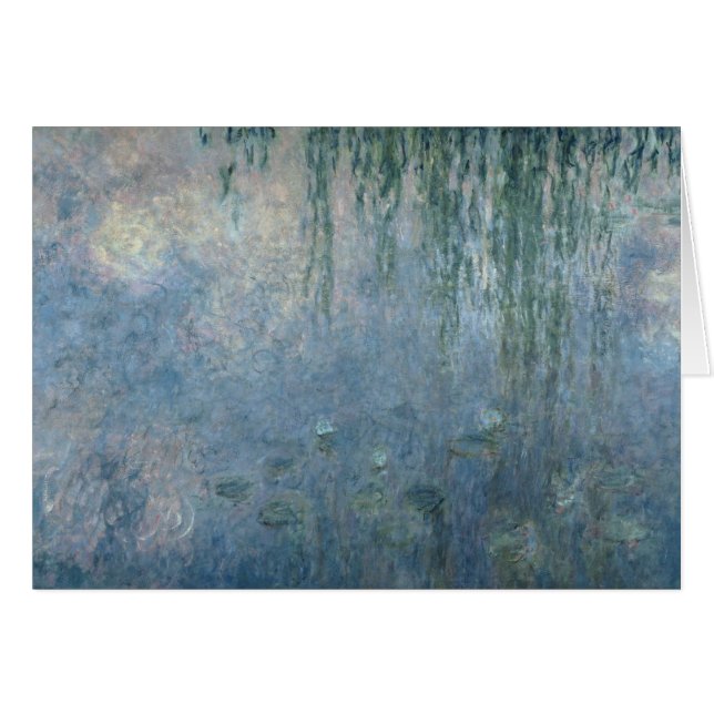 Cartão Claude Monet | Lírios-d'água: Manhã Chorando Selva (Frente Horizontal)