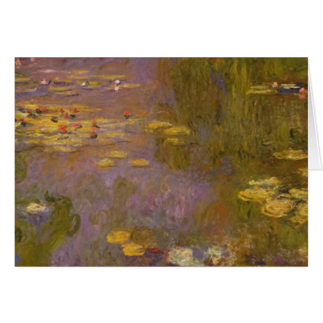 Cartão Claude Monet | Lírios De Água Ninfas (Frente Horizontal)