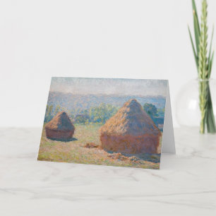 Cartão Claude Monet - Medas de Feno, fim de Verão