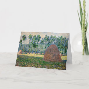 Cartão Claude Monet - Medas de feno perto de Giverny