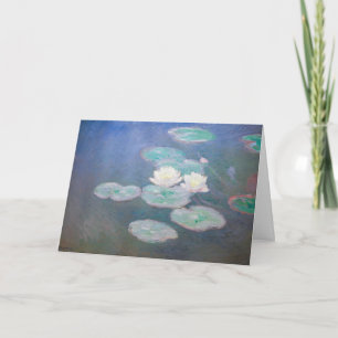 Cartão Claude Monet - Nenúfares, Efeito da Noite