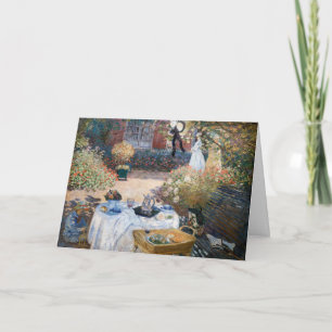 Cartão Claude Monet - O Almoço, painel decorativo