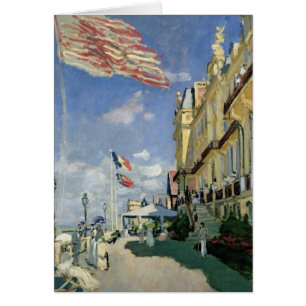 Cartão Claude Monet o DES Roches Noires do hotel