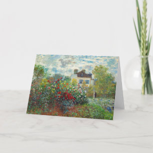 Cartão Claude Monet - O Jardim do Artista em Argenteuil