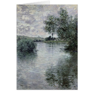 Cartão Claude Monet o Seine em Vetheuil, 1879