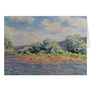 Cartão Claude Monet o Seine no Porto-Villez, c.1890