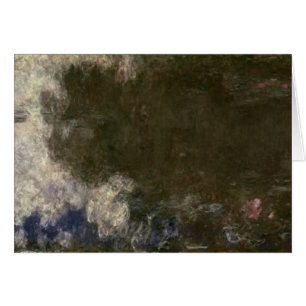 Cartão Claude Monet o Waterlilies as nuvens, 1914-18
