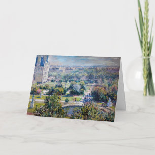 Cartão Claude Monet - Os Jardins das Tulherias