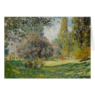 Cartão Claude Monet   Paisagem: Parc Monceau