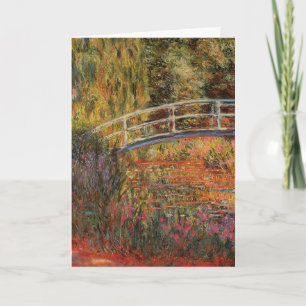Cartão Claude Monet Ponte Japonesa Giverny Arte