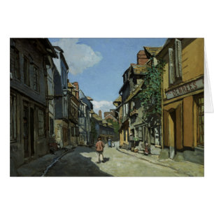 Cartão Claude Monet - Rua de la Bavole, Honfleur