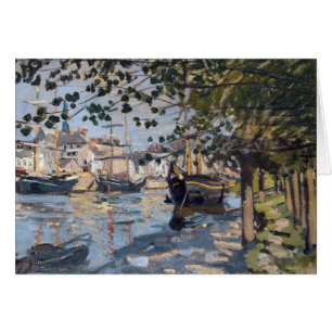 Cartão Claude Monet Sena em Rouen, 1872