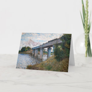 Cartão Claude Monet - The Railway Bridge at Argenteuil