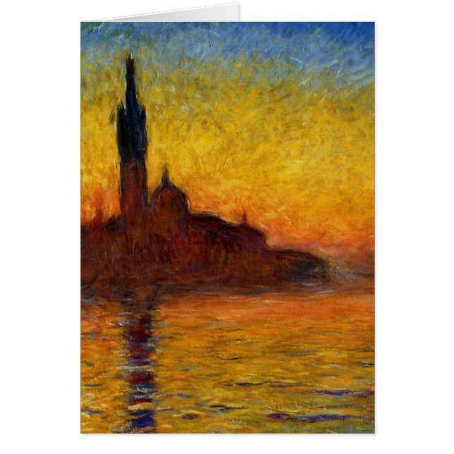 Cartão Claude Monet // Venice Twilight (Frente)