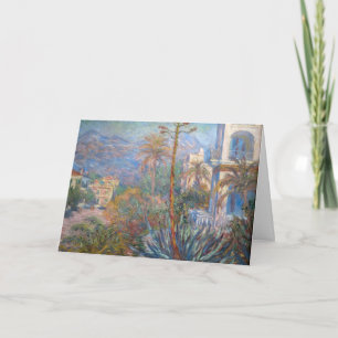 Cartão Claude Monet - Vilas em Bordighera