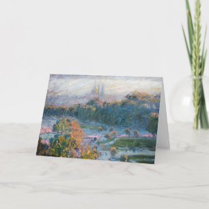 Cartão Claude Monet - Vista das Tulherias, Estudo