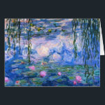Cartão Claude Monet Water Lillies 1919<br><div class="desc">Título: Aglomerado de Água: Claude Monet Ano: 1919</div>