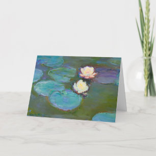 Cartão Claude Monet Water Lillies Folded Greeting Card