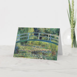 Cartão Claude Monet - Water Lily Pond & Japanesese Bridge