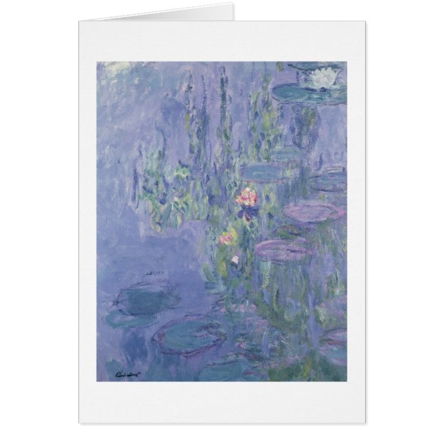 Cartão Claude Monet | Waterlilies (Frente)
