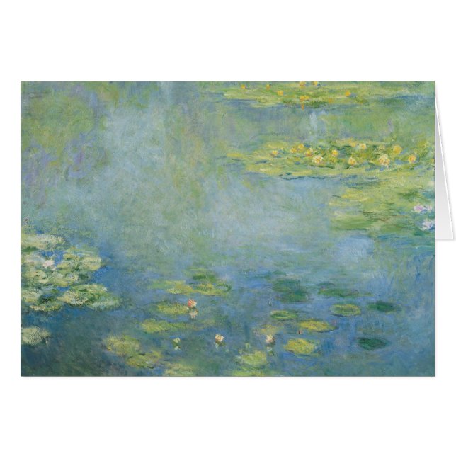 Cartão Claude Monet - Waterlilies (Frente Horizontal)