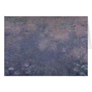 Cartão Claude Monet Waterlilies: Dois salgueiros