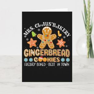 Cartão Claus Kery Gingerpão Cookies Família de Natal