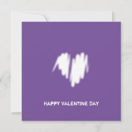 Cartão Clean Monocrome Modern Classy Vibe Love Heart