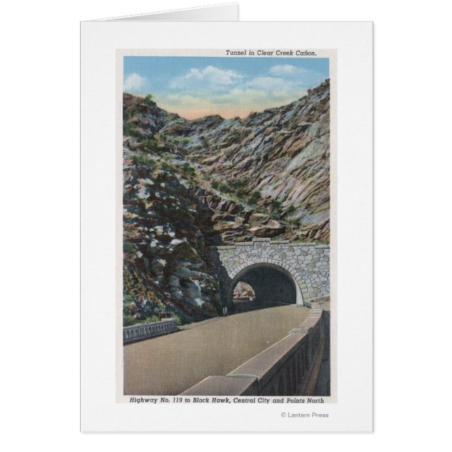 Cartão Clear Water Canyon, Colorado (Frente)