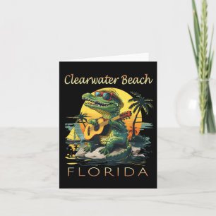 Cartão Clearwater Beach Flórida Férias Cute Alligator S