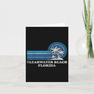 Cartão Clearwater Beach Florida Vintage Family Summer Vac