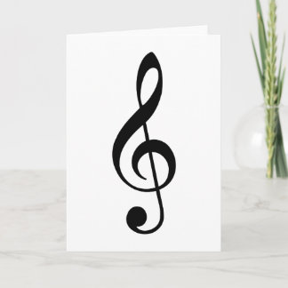 Cartão Clef de triplo preto
